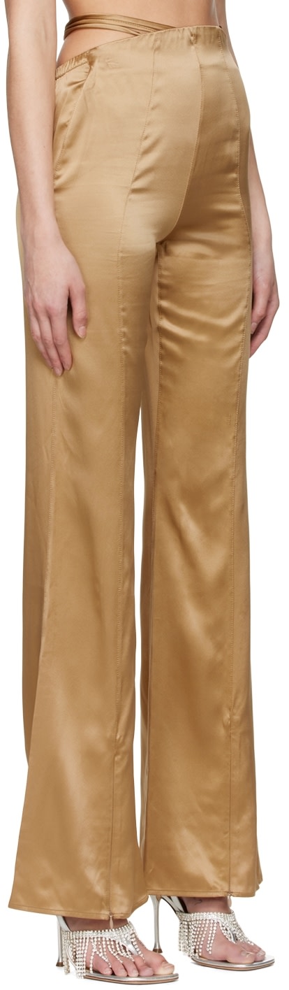 SUBSURFACE - Pantalon doré à ruban exclusif à SSENSE