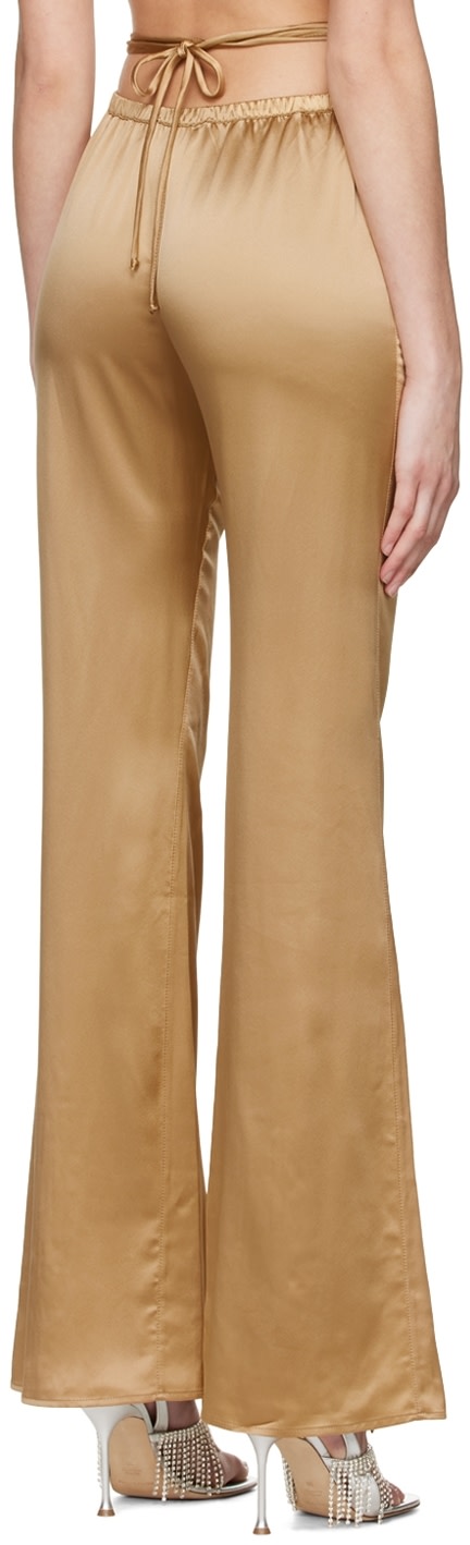 SUBSURFACE - Pantalon doré à ruban exclusif à SSENSE