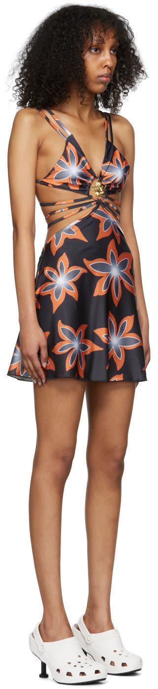 Chopova Lowena - Robe courte Gravity noire exclusive à SSENSE