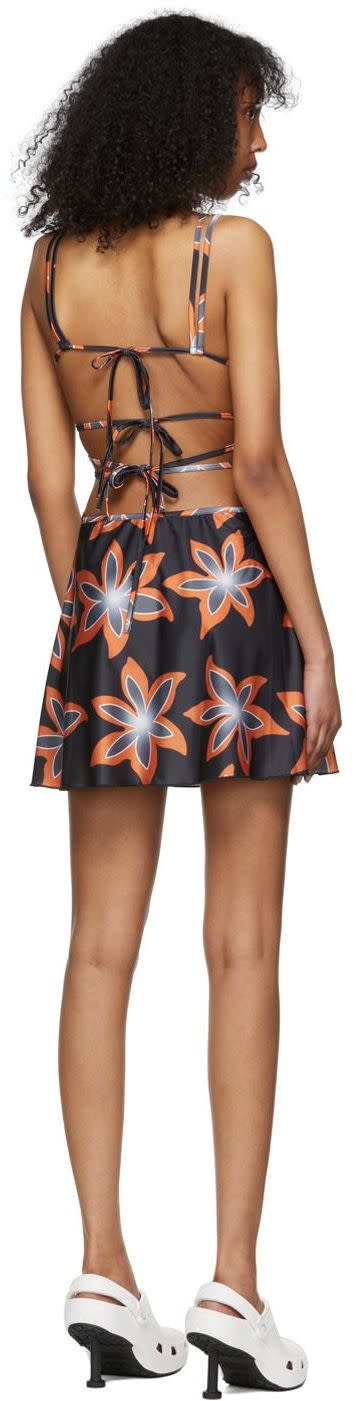 Chopova Lowena - Robe courte Gravity noire exclusive à SSENSE
