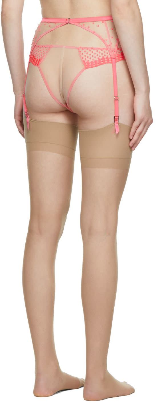 Fleur du Mal - Porte-jarretelles Dotty rose