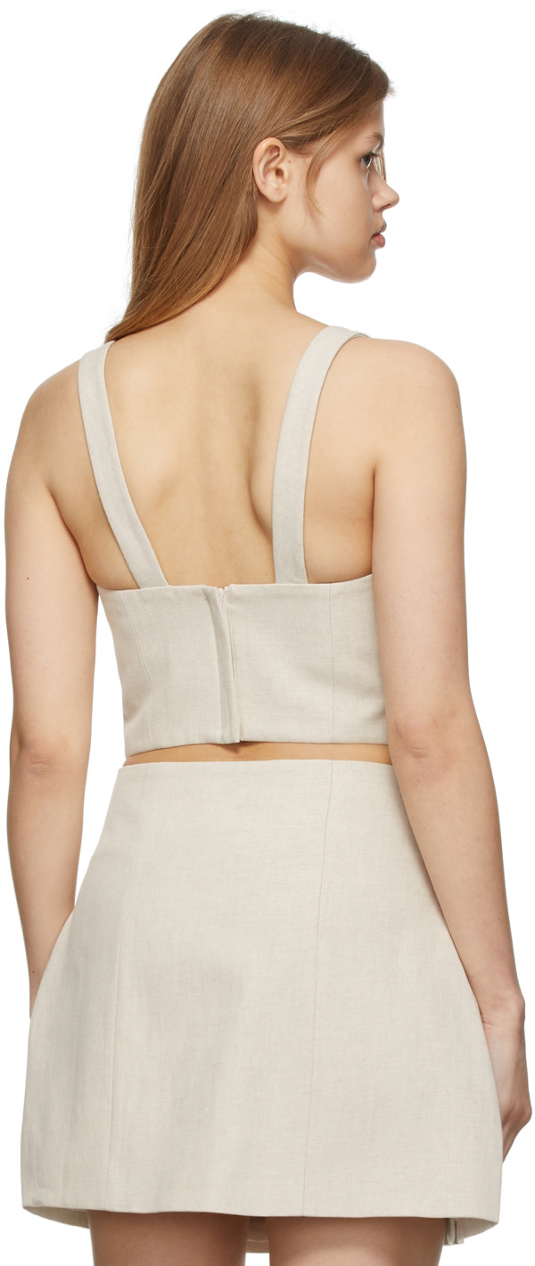 Anna Quan - Débardeur Maya beige en coton
