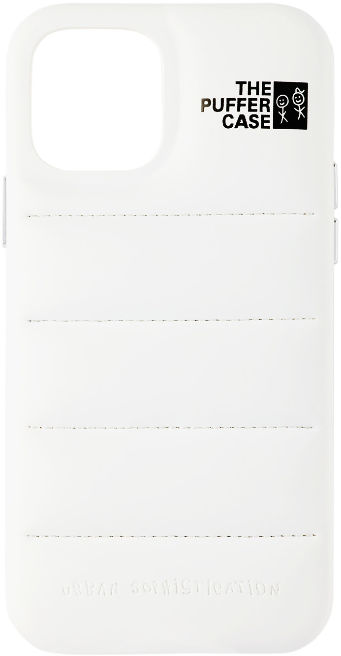 UrbanSophistication THE PUFFER CASEホワイト Urban Sophistication: White 'The Puffer Case' iPhone 12/12 Pro