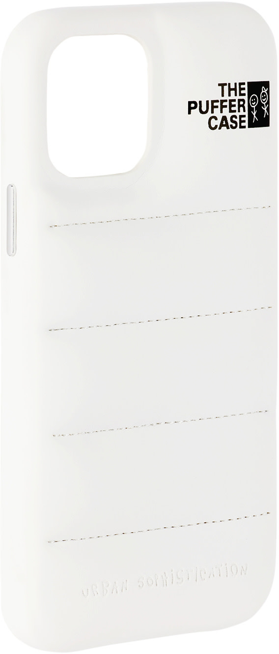 Urban Sophistication: White 'The Puffer Case' iPhone 12/12 Pro