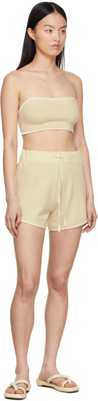 LISA YANG - Short Kiyo blanc cassé exclusif à SSENSE