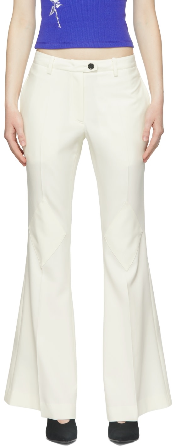 Kijun - Pantalon Diamond blanc cassé
