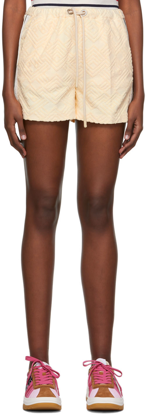 Palm Angels - Short beige en coton