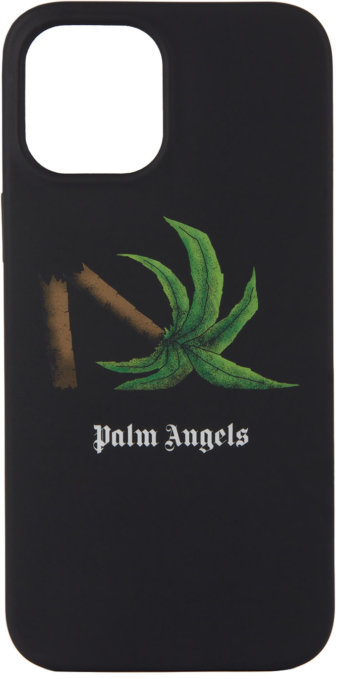 Palm Angels - Étui pour iPhone 12 Pro Max noir à image
