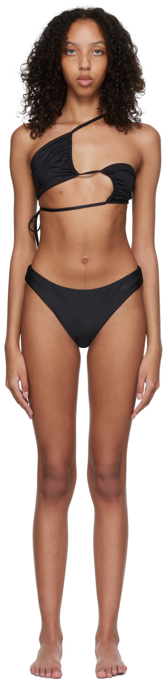 Rosetta Getty - Bikini noir en nylon recyclé