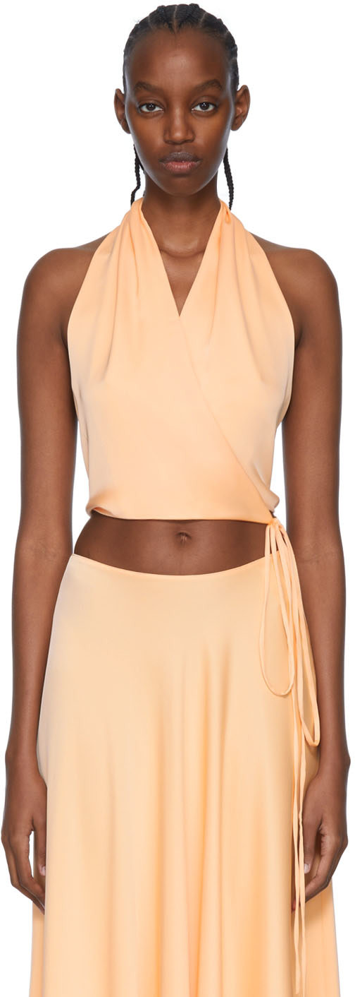 Rosetta Getty - Camisole orange en polyester