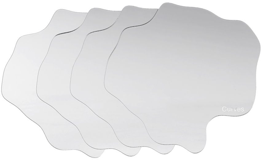 Curves by Sean Brown - Four-Pack Mirror Spill Coasters
