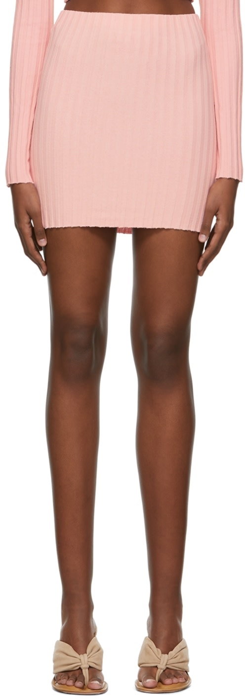 COTTON CITIZEN - Minijupe Capri rose