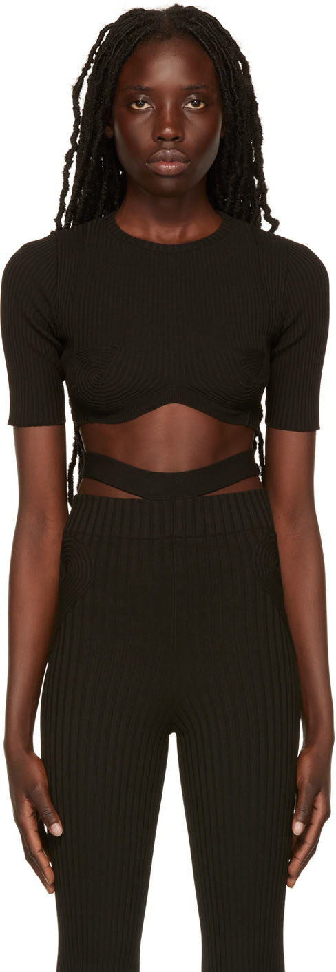 ANDREADĀMO - Pull écourté noir