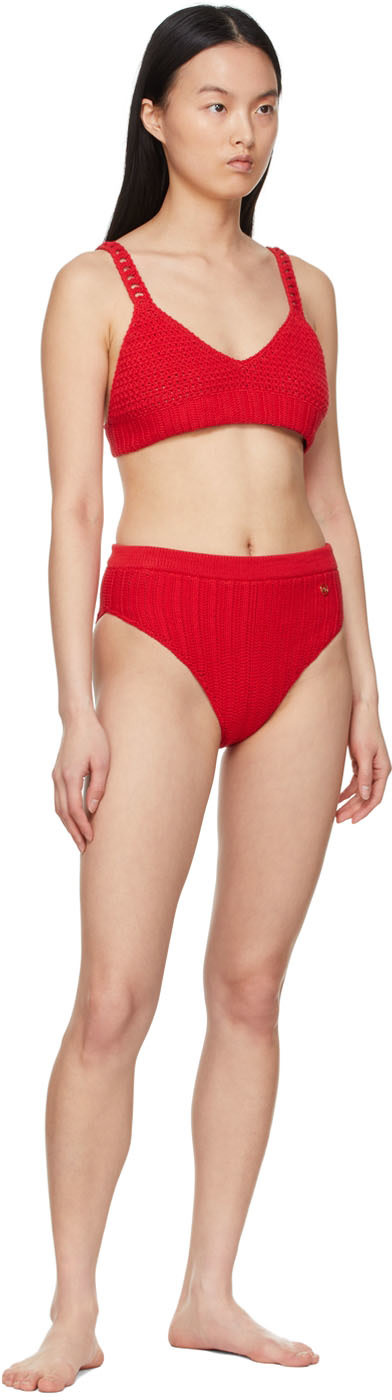 RECTO - Bikini rouge en coton
