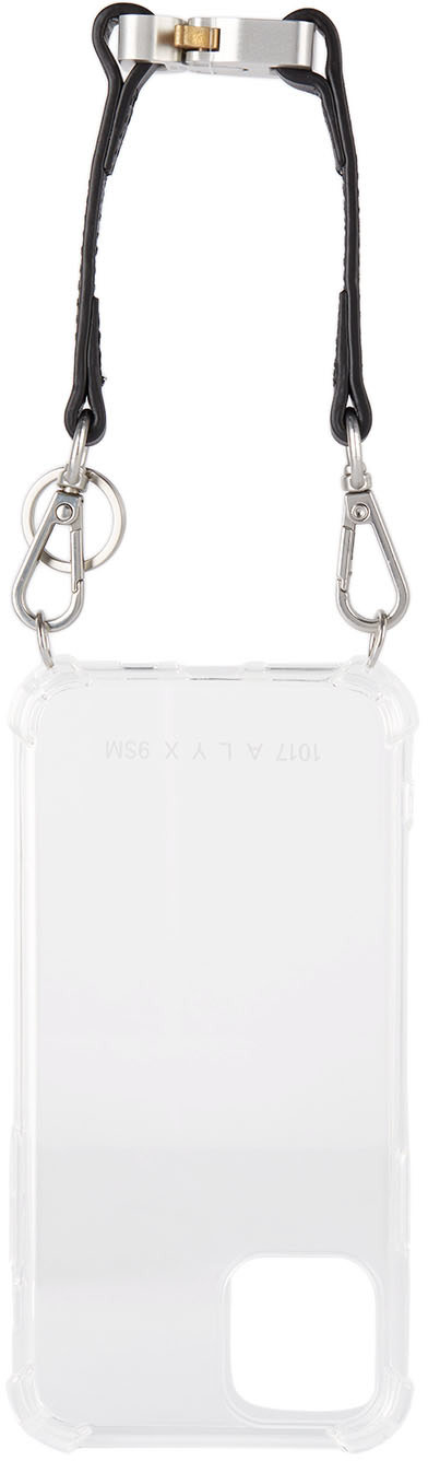 1017 ALYX 9SM - Transparent Small Leather Strap iPhone 11 Pro Case