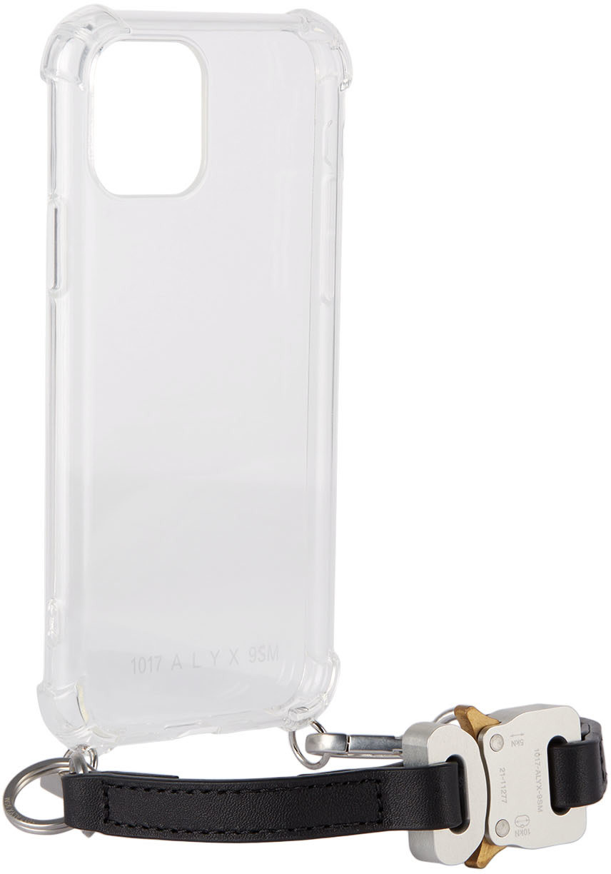 1017 ALYX 9SM - Transparent Small Leather Strap iPhone 11 Pro Case