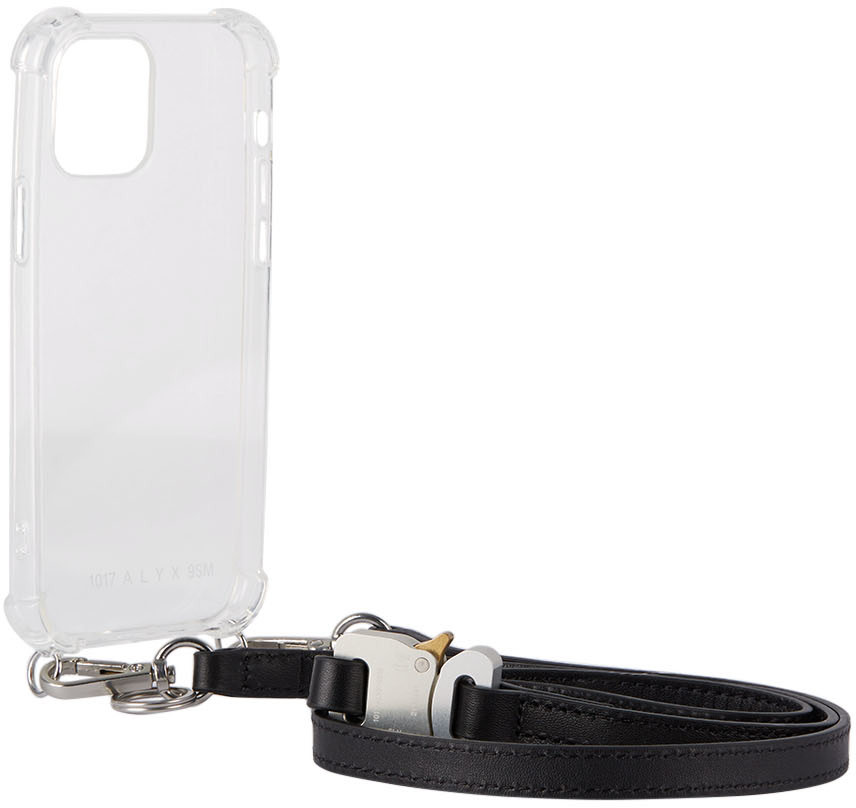 1017 ALYX 9SM - Transparent Leather Strap iPhone 12 Case