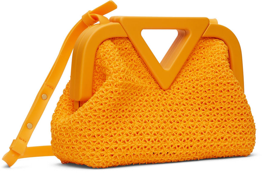 Bottega Veneta - Sac à main Point orange