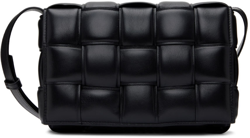 Bottega Veneta: Black Padded Cassette Bag | SSENSE