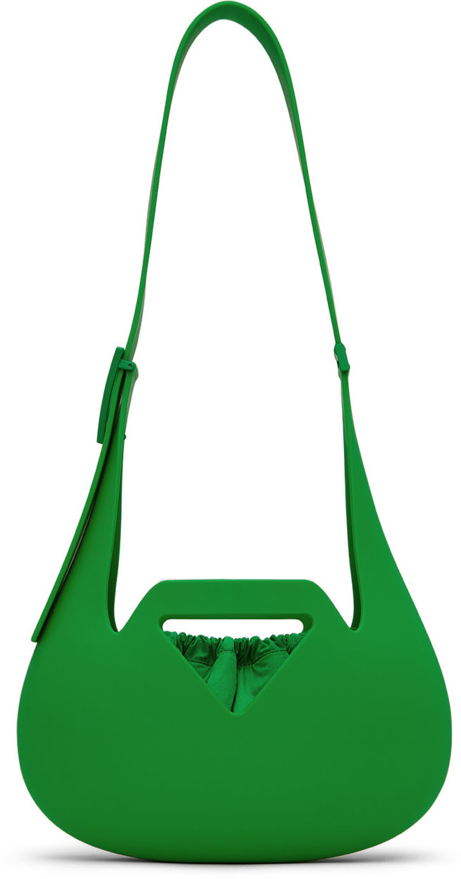 BOTTEGA VENETA エコバッグ グリーン Bottega Veneta: グリーン Moulded バッグ | SSENSE 日本