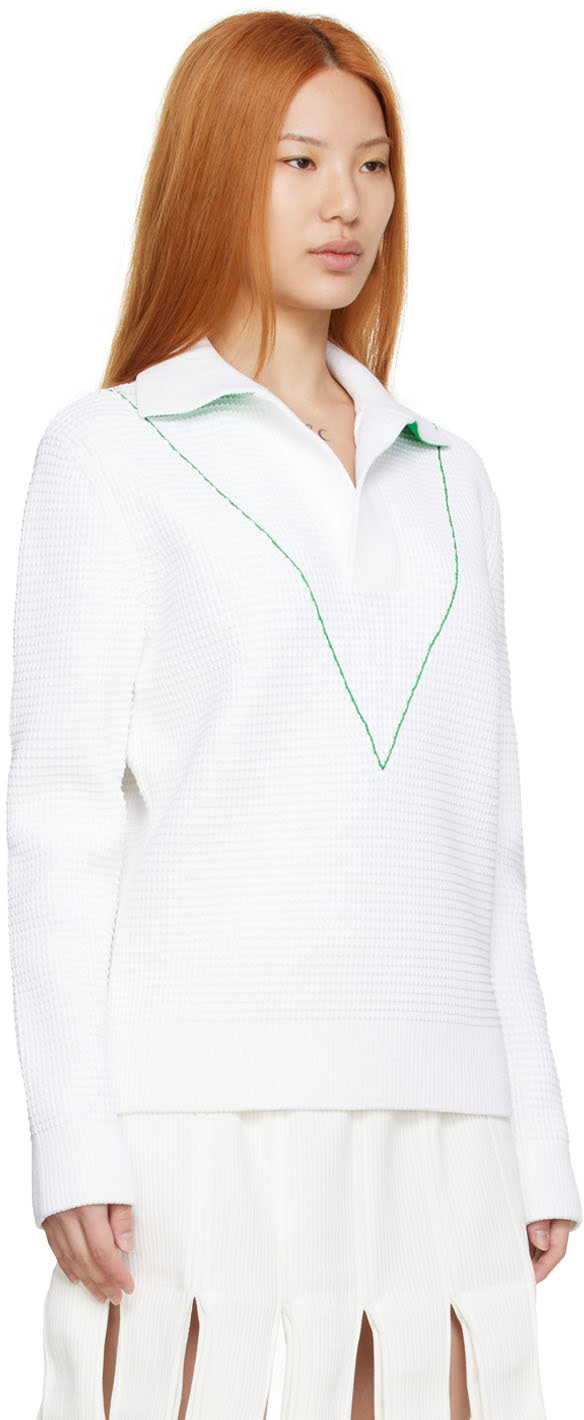 Bottega Veneta - Pull blanc en nylon