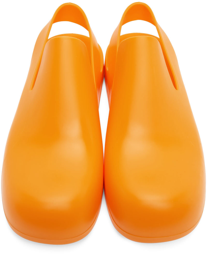 Bottega Veneta - Flâneurs orange à semelle Puddle