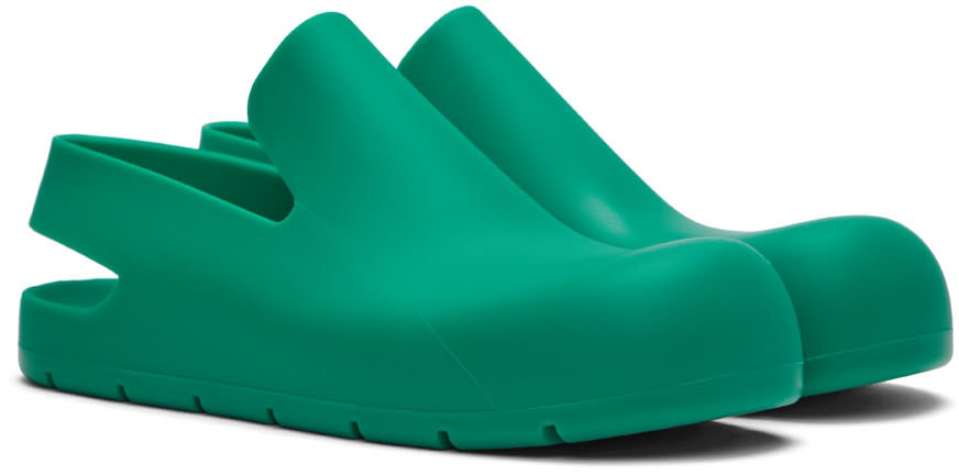 Bottega Veneta - Flâneurs verts à semelle Puddle