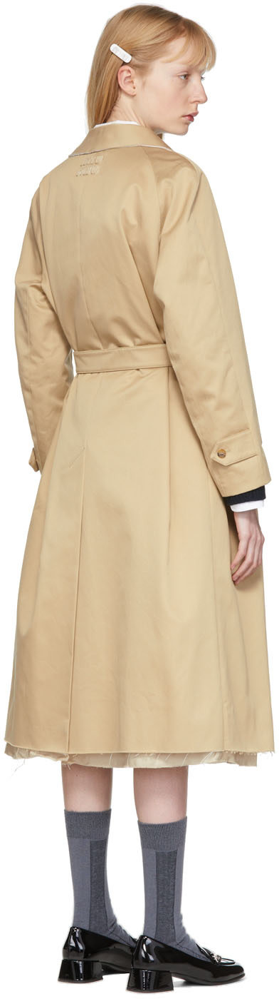 Miu Miu - Manteau beige à boutons