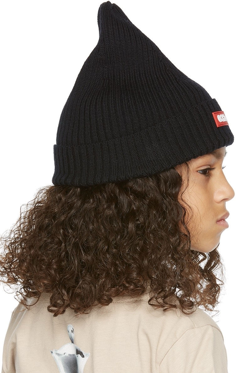 032c: SSENSE Exclusive Kids Black Beanie | SSENSE
