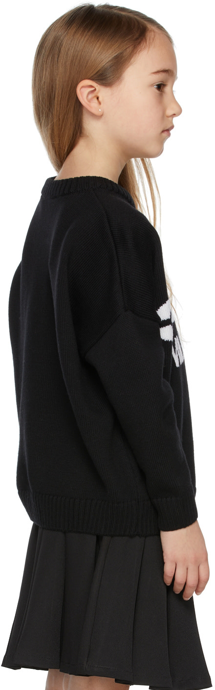 032c - Enfant | Pull noir à logo exclusif à SSENSE