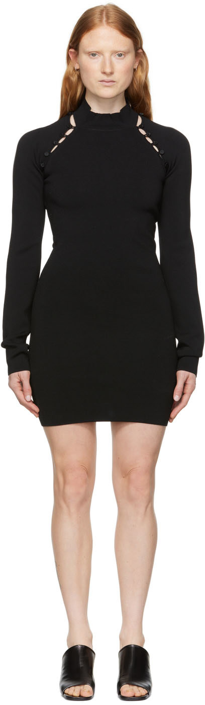 Nanushka - Robe courte Ilona noire