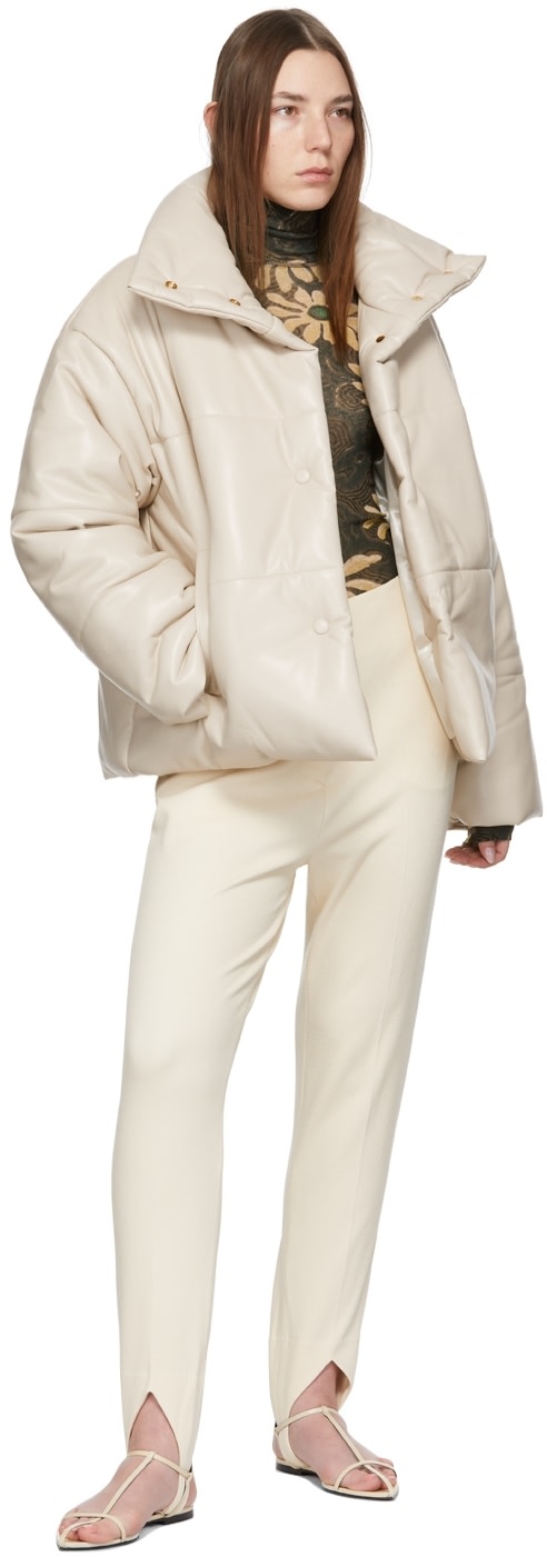 Nanushka - Legging Darby blanc cassé