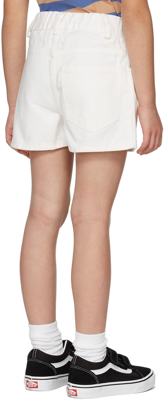 Wynken - Enfant | Short blanc en denim