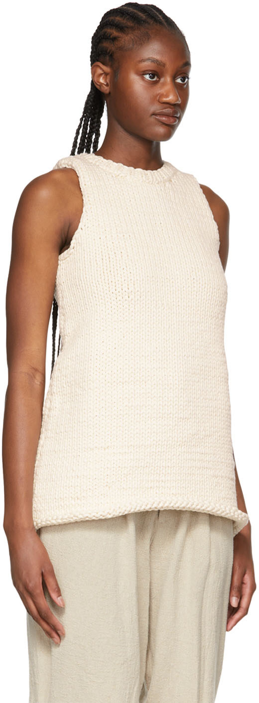 Puppets and Puppets - Pull blanc en coton bio