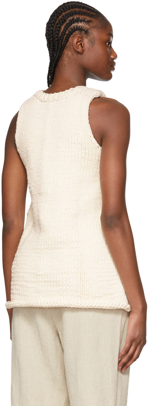 Puppets and Puppets - Pull blanc en coton bio