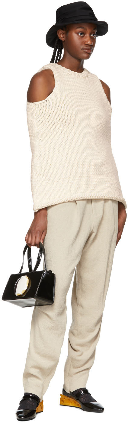 Puppets and Puppets - Pull blanc en coton bio