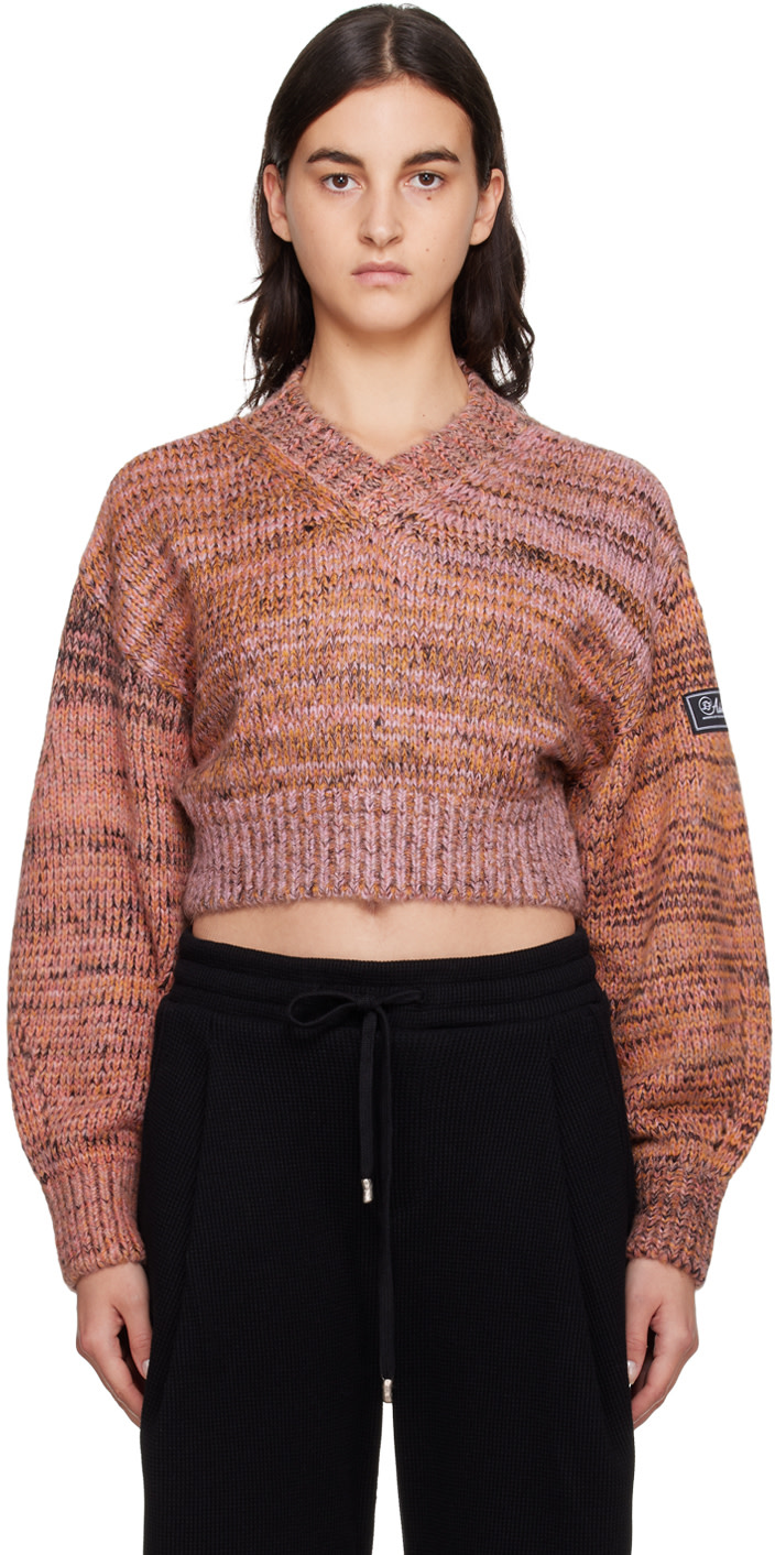 ADER error - Pull rose à col en V
