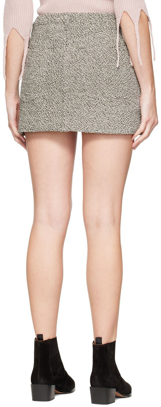 rag & bone - Mini-jupe Itty Bitty noir et blanc