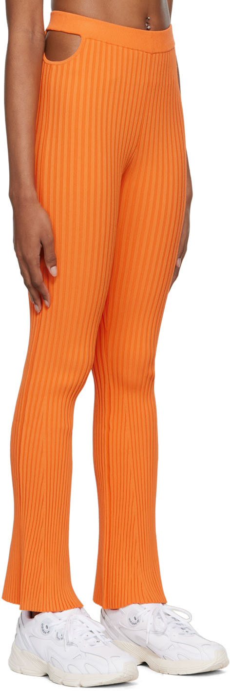 Live the Process - Legging côtelé orange