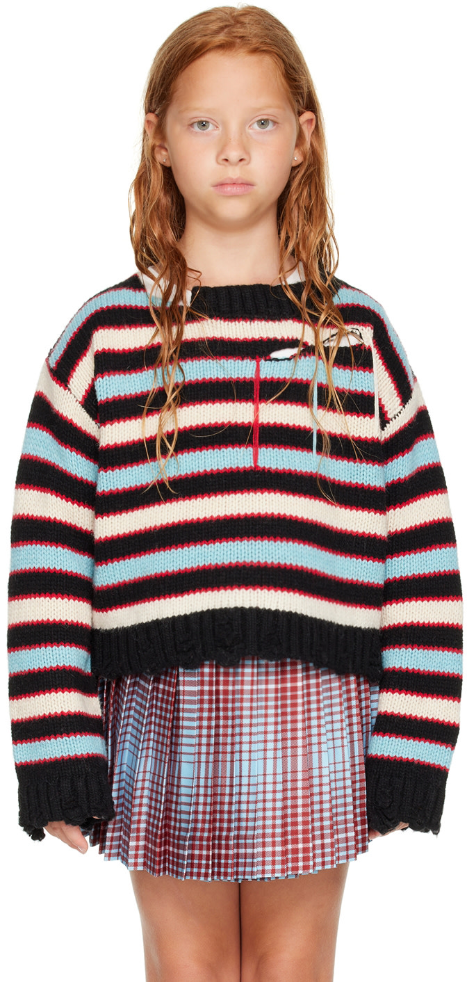 Charles Jeffrey LOVERBOY - Enfant | Pull multicolore à rayures exclusif à SSENSE