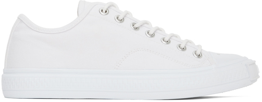 Acne Studios - White Canvas Low Sneakers