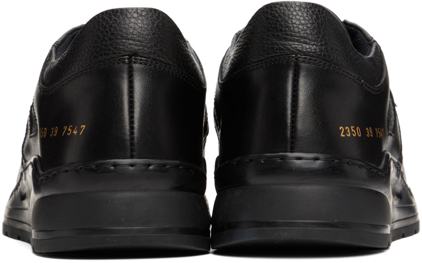 Common Projects: Black Track Technical Sneakers | SSENSE Australia