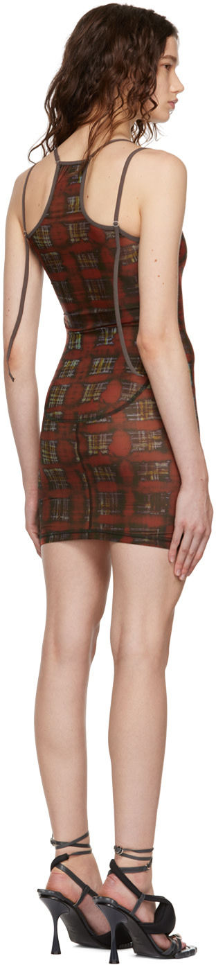 KNWLS - Robe courte Vortex orange