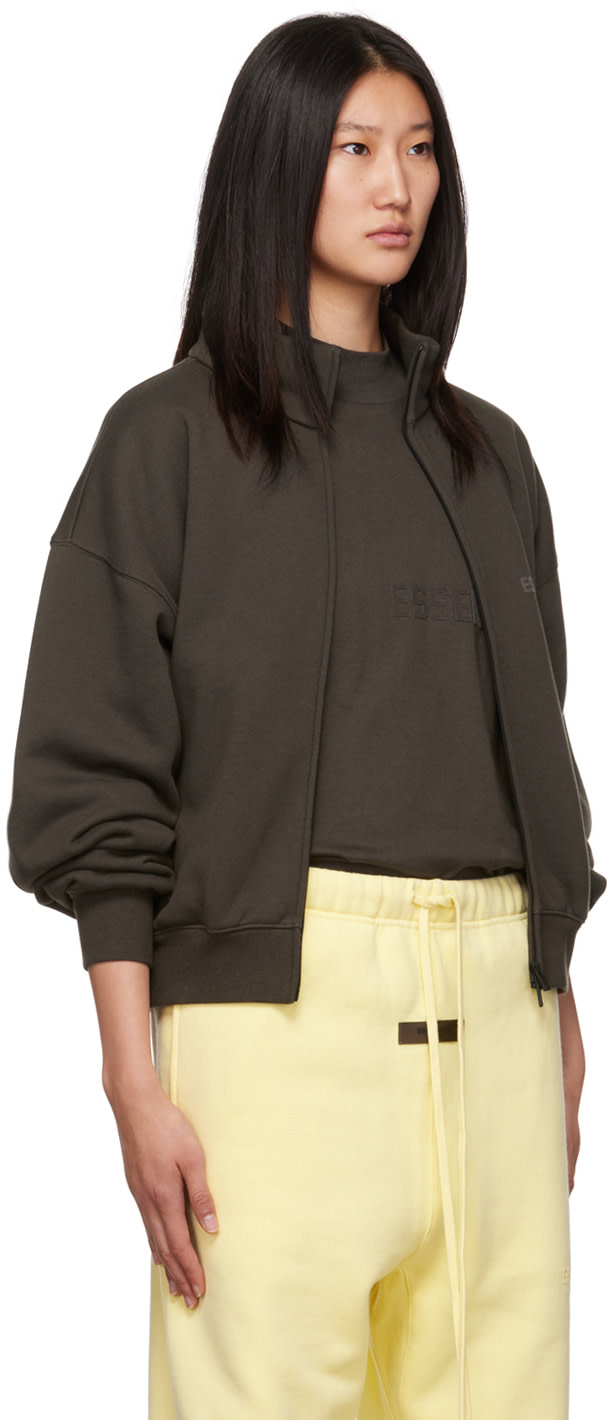 Fear of God ESSENTIALS - Blouson gris à glissière