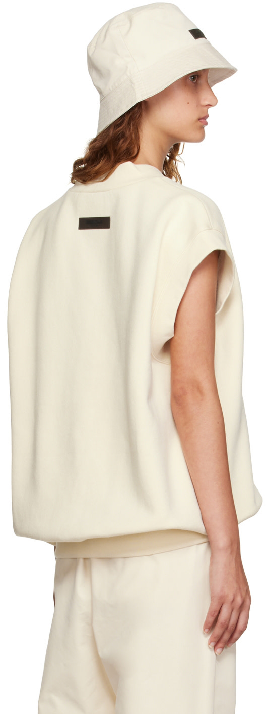 Fear of God ESSENTIALS - Off-White V-Neck Vest