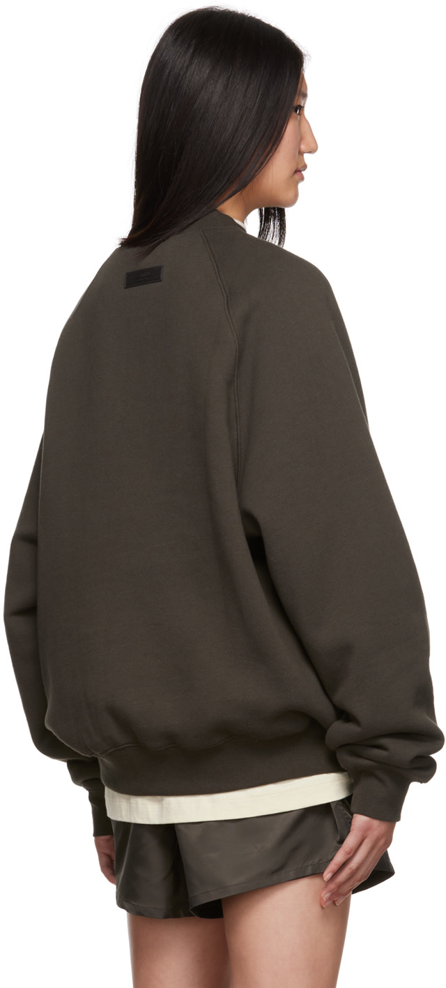 Fear of God ESSENTIALS - Pull molletonné gris à col ras du cou