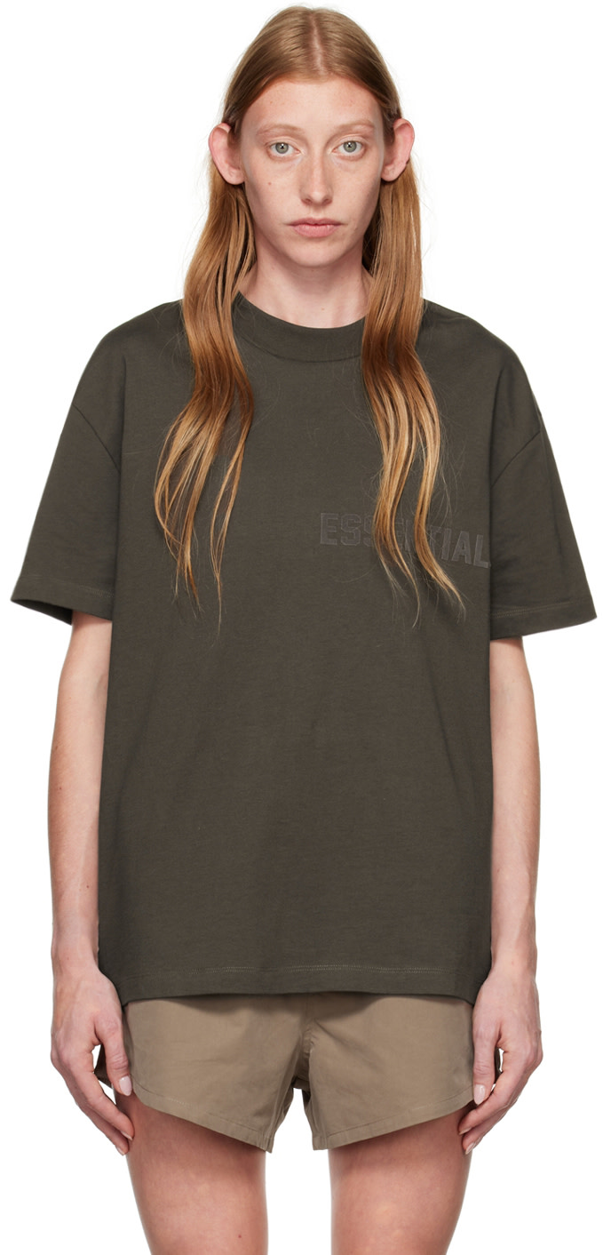 Fear of God ESSENTIALS - Gray Flocked T-Shirt