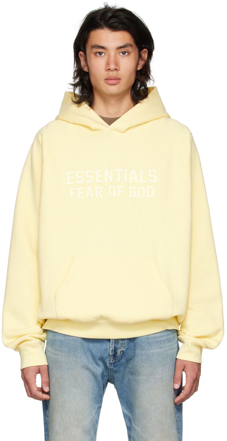 Fear of God ESSENTIALS - Yellow Raglan Hoodie