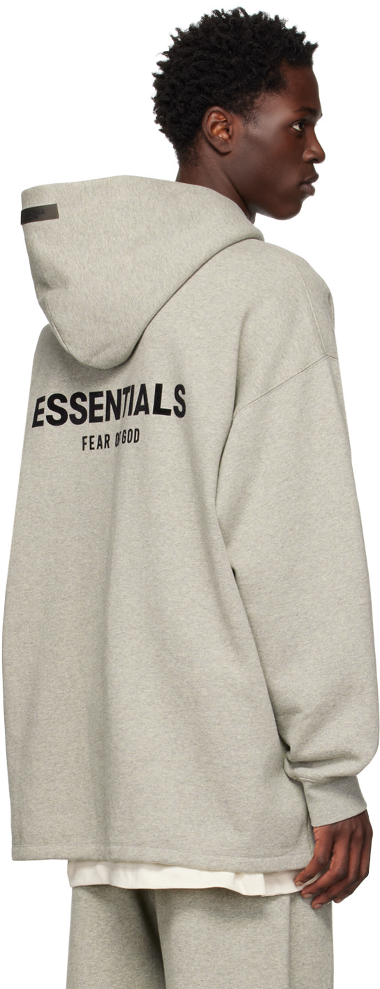 Fear of God ESSENTIALS - 그레이 릴랙스 후디