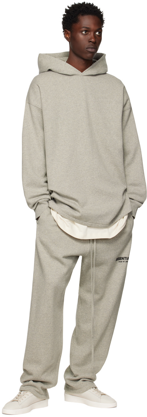Fear of God ESSENTIALS - Pull à capuche décontracté gris